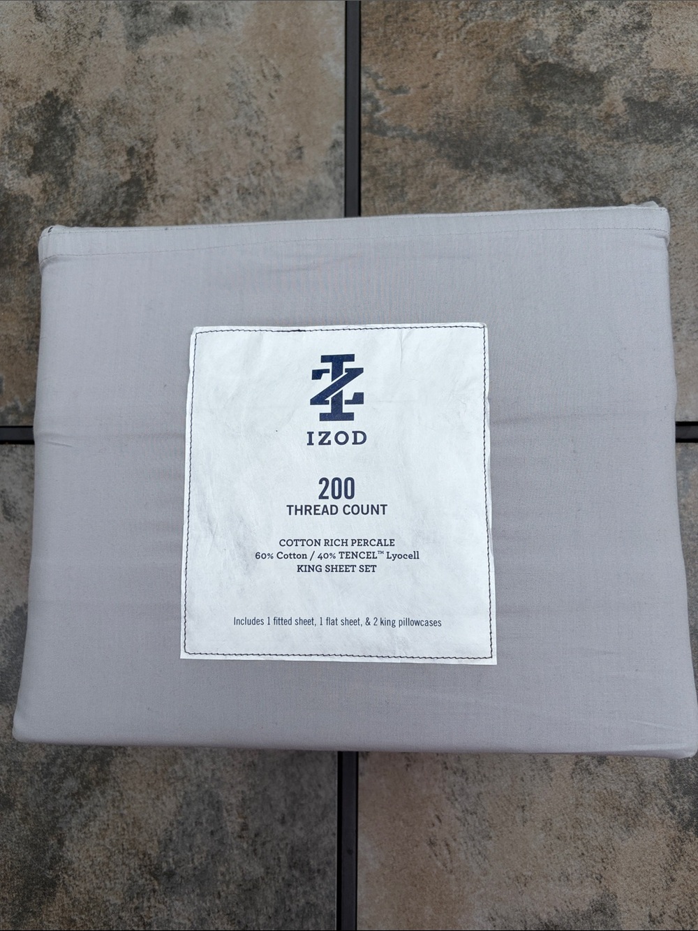 Gorgeous Super Soft Izod King Sheet Set in Classic Grey